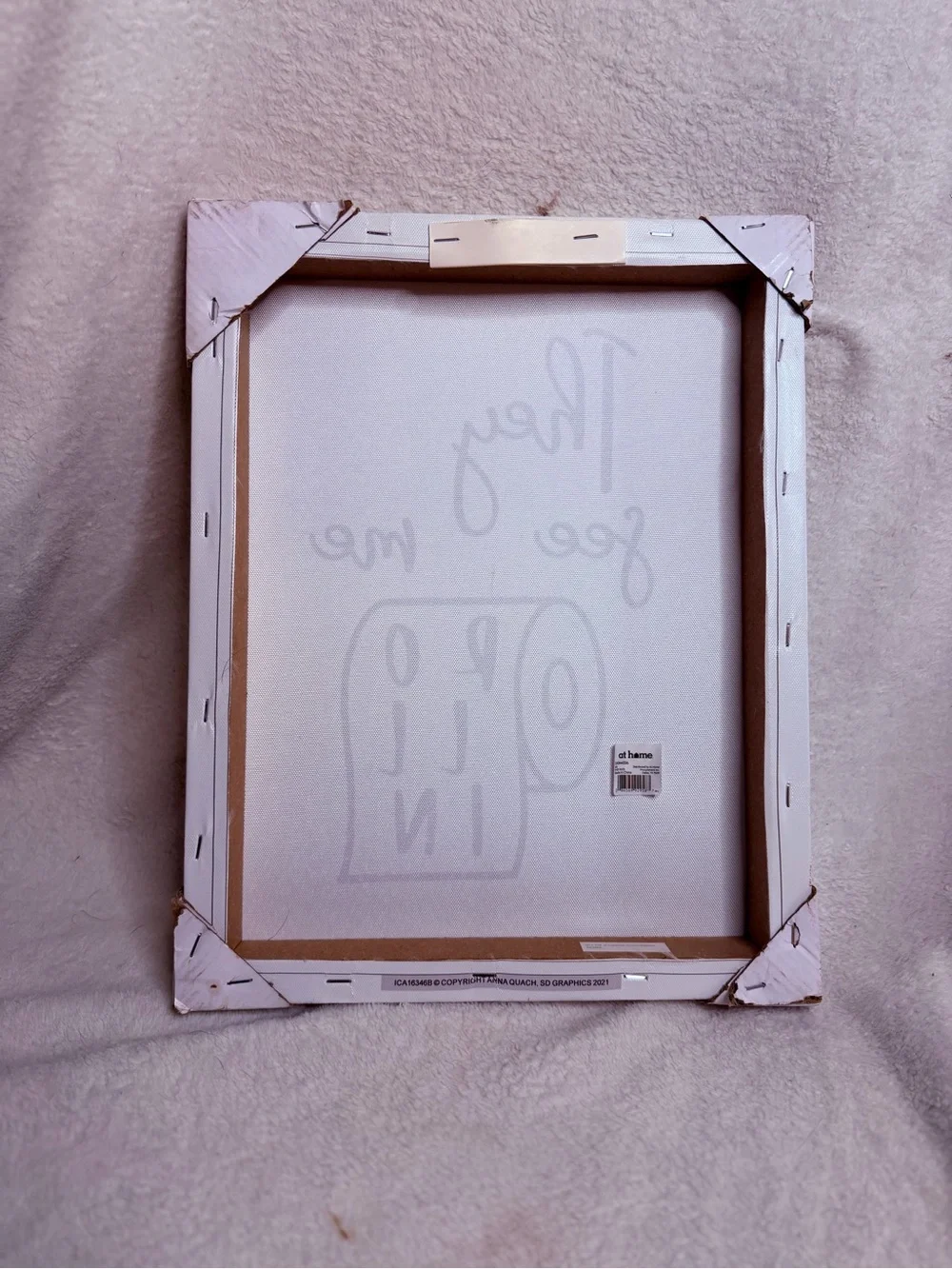 Funny Bathroom Wall Sign - White 